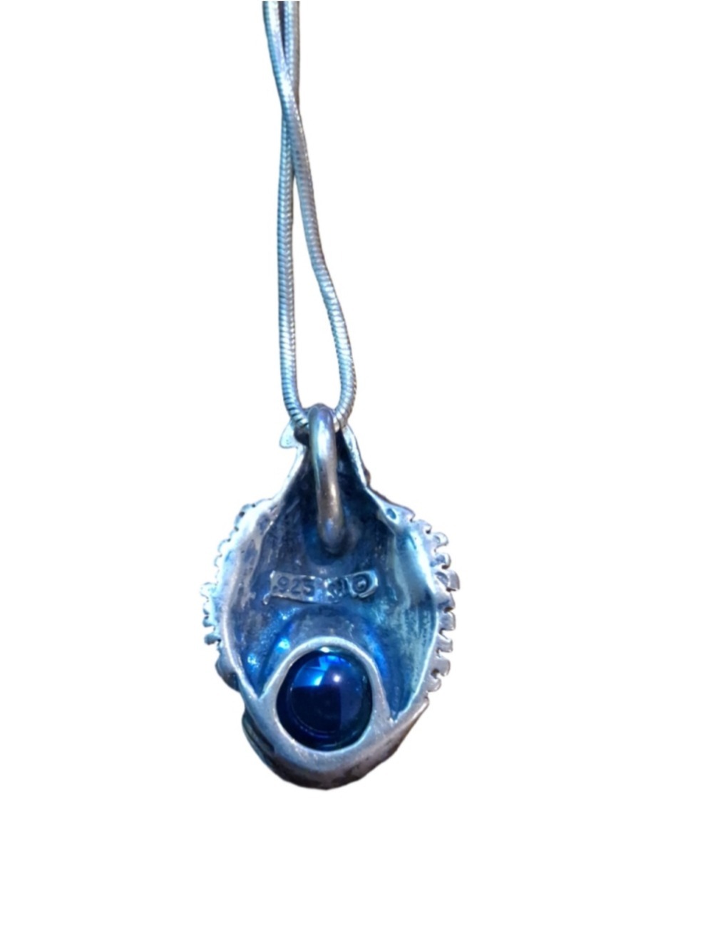 Vintage Handmade Wizard Pendant necklace Sterling Silver - Picture 7 of 8